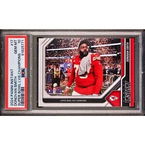 Donovan Smith 2023 Panini NFL Superbowl Champions #17 Card PSA 10 Gem Mint